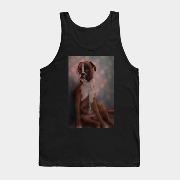 A fancy Boxer Tank Top by amusedcow_art